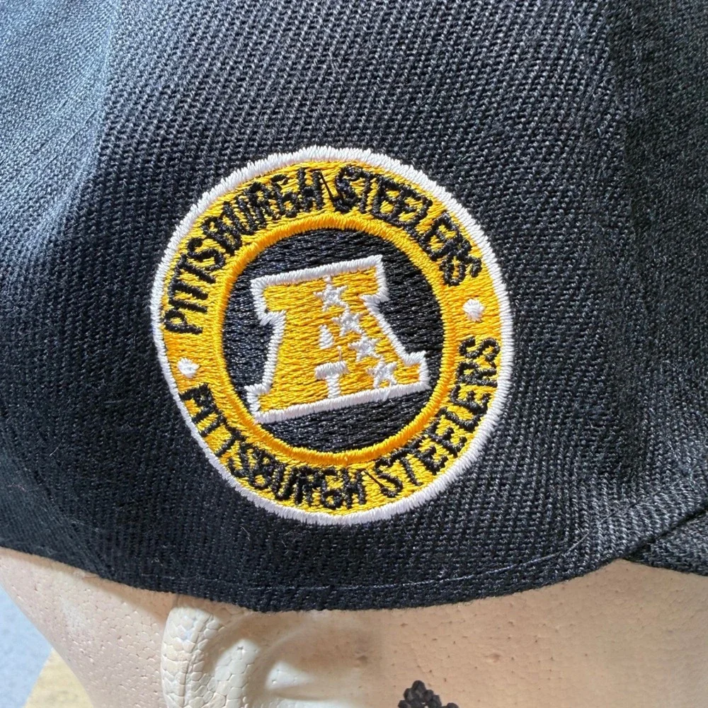 New Era Pittsburgh Steelers NFL‎ 9FIFTY Snapback Hat Black Gold White